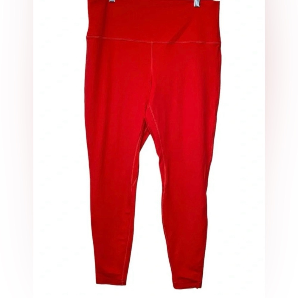 Lululemon Align High-Rise Pant 28” in Carnation Red Double Lined Size 14